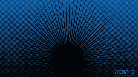 a blue background with renpho smart health simplified on the bottom