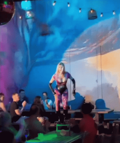 Yana Stepping Into Easter GIF - Yana Stepping Into Easter Showgirl GIFs