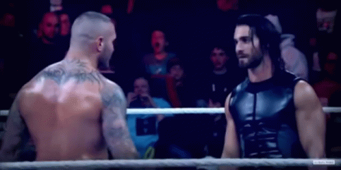 Orton Rollins GIF - Orton Rollins Fist Bump GIFs