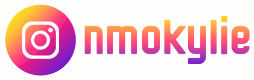 a logo for nmokylie has a circle in the middle of it
