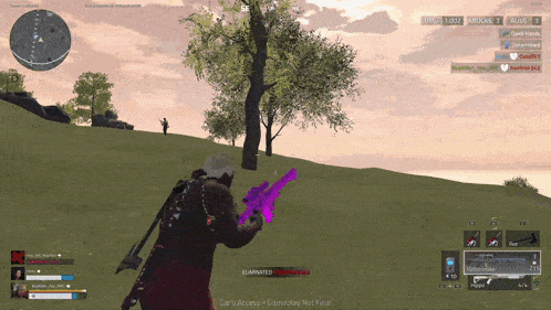 a screenshot of a video game that says eliminated on it