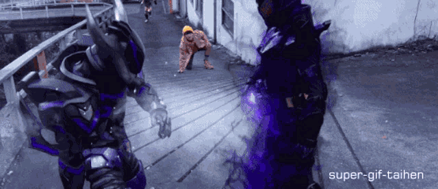 a super-gif-tainen animated image of a man in a yellow jacket