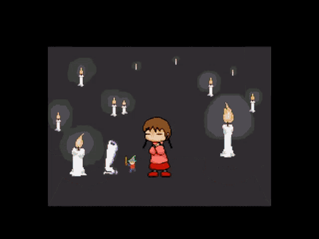 a girl in a pink sweater is standing in front of a robot