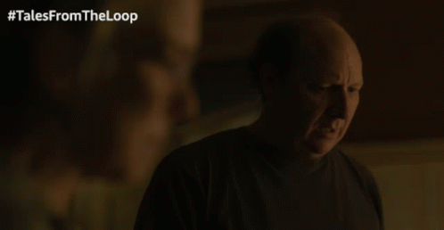 Look Down Dan Bakkedahl GIF - Look Down Dan Bakkedahl Tales From The Loop GIFs