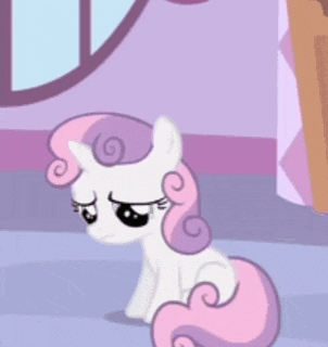a cartoon pony with a pink mane and tail is standing in front of a purple wall .