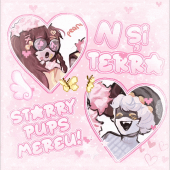 a poster that says starry pups mereu