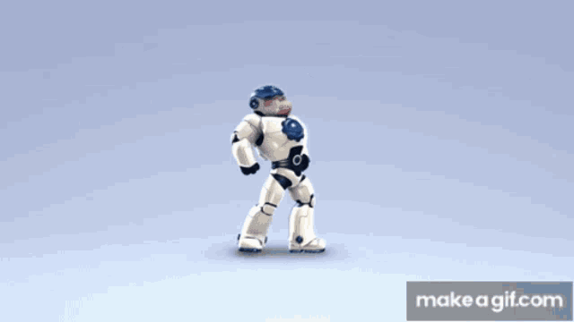 a close up of a robot 's shoulder with a make a gif.com link