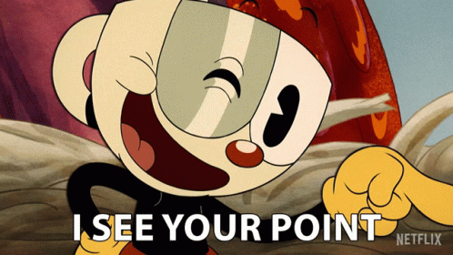 I See Your Point Cuphead GIF - I See Your Point Cuphead The Cuphead Show GIFs