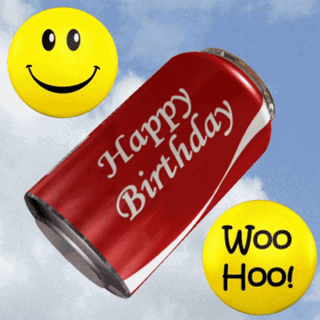 Happy Birthday Woo Hoo GIF - Happy Birthday Woo Hoo Coke GIFs