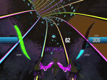 a video game screen shows a score of 118 and 306
