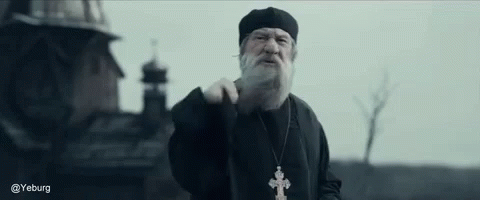 Priest Sign Of The Cross GIF - Priest Sign Of The Cross Scared GIFs