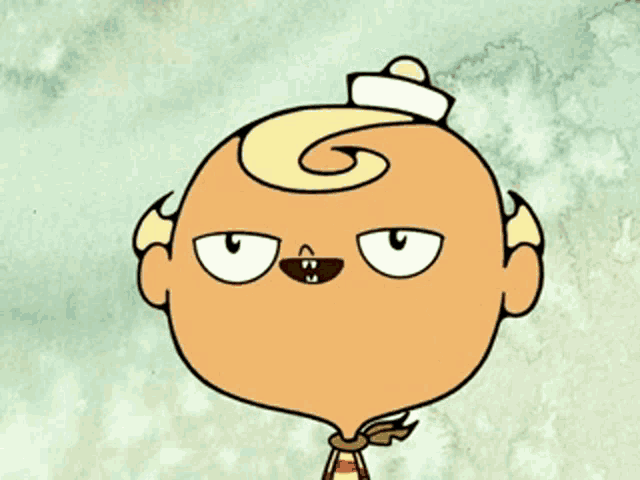 a cartoon character says finally we are one in a speech bubble