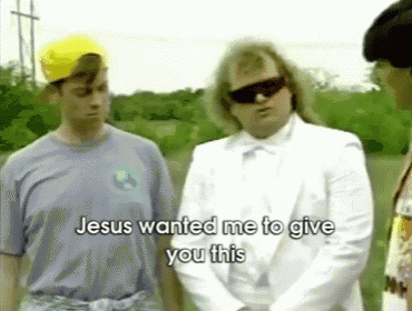 jesus wanted me to give you this written on the screen