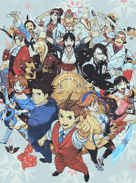 a group of cartoon characters including a man in a suit with the letter a on his chest