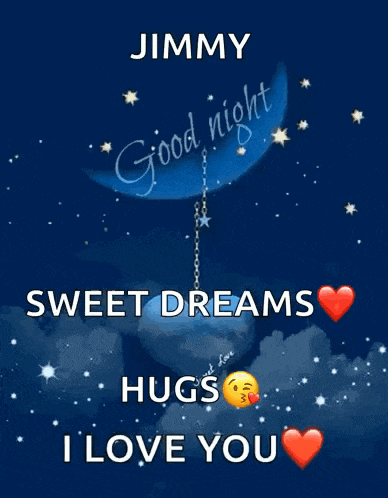 a poster that says good night sweet dreams and hugs i love you