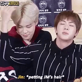 Jin Petting GIF - Jin Petting Jimin GIFs