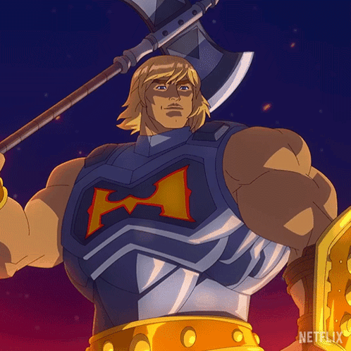 Smiling He-man GIF - Smiling He-man Masters Of The Universe Revolution GIFs