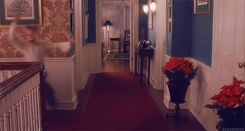 Movies Home Alone GIF - Movies Home Alone Running GIFs
