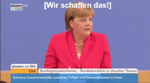 Wir Schaffen Das Merkel GIF - Wir Schaffen Das Merkel We Can Do This GIFs