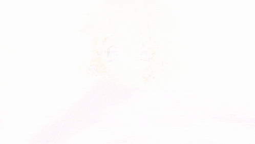 a girl with blonde hair and blue eyes looks up at the camera