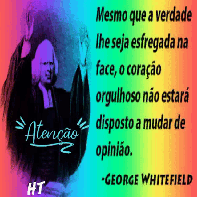 a picture of george whitefield with a quote from george whitefield