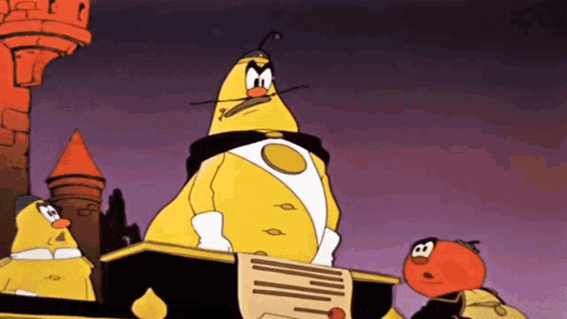 a cartoon character with the number 8 on their head