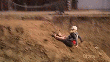 Leslie Knope Falling - Fall GIF - Parks And Rec Leslie Knope Amy Poehler GIFs