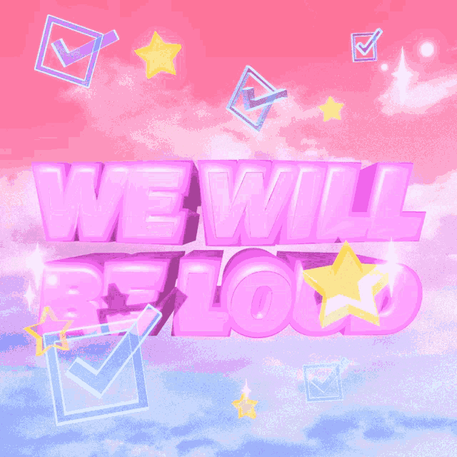 Vote We Will Be Loud GIF