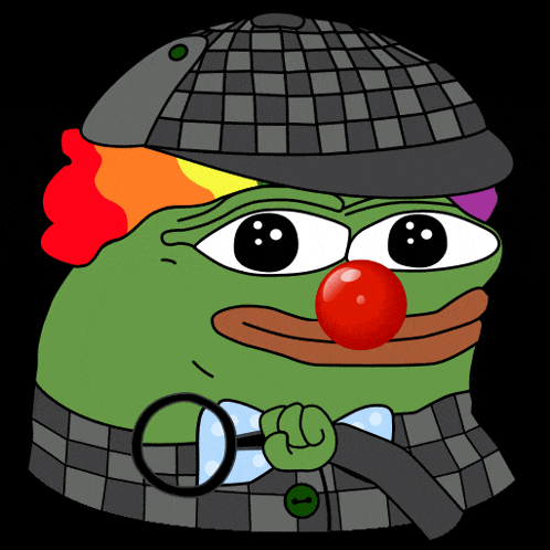 a cartoon frog with a red nose and a hat