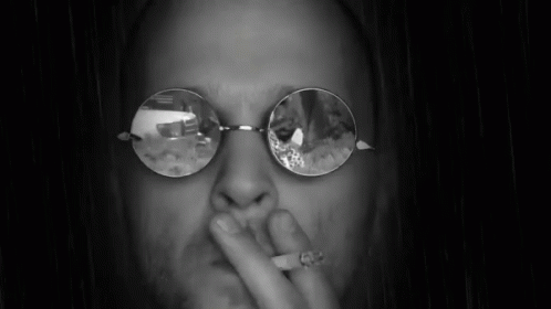 Smoking Reflection GIF - Smoking Reflection Sunglasses GIFs