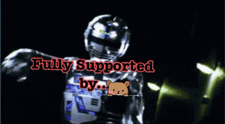 a picture of a robot with the words fully supported by below it