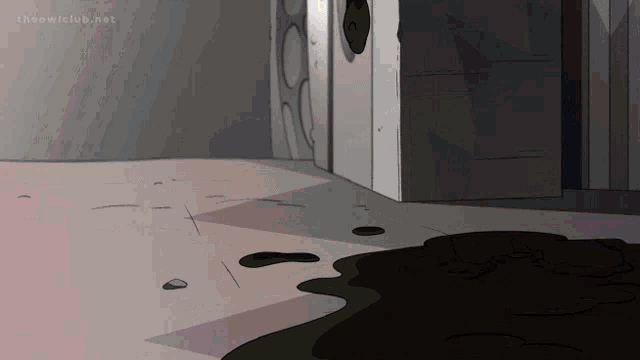 a cartoon of a dirty floor with the words theowlclub.net on the bottom right