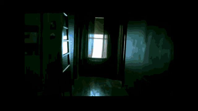 a pixelated drawing of a woman standing in a doorway