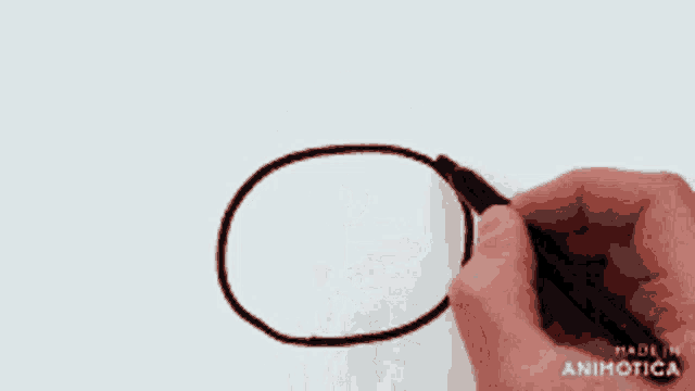 a person is drawing a dog with a marker and the words made in animatica are visible in the corner