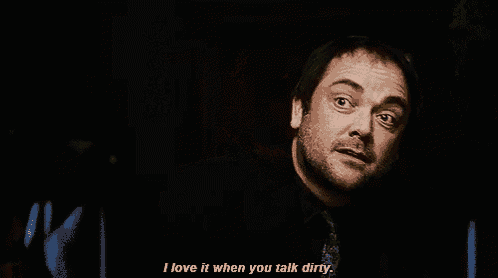 a man says i love it when you talk dirty in a dark room