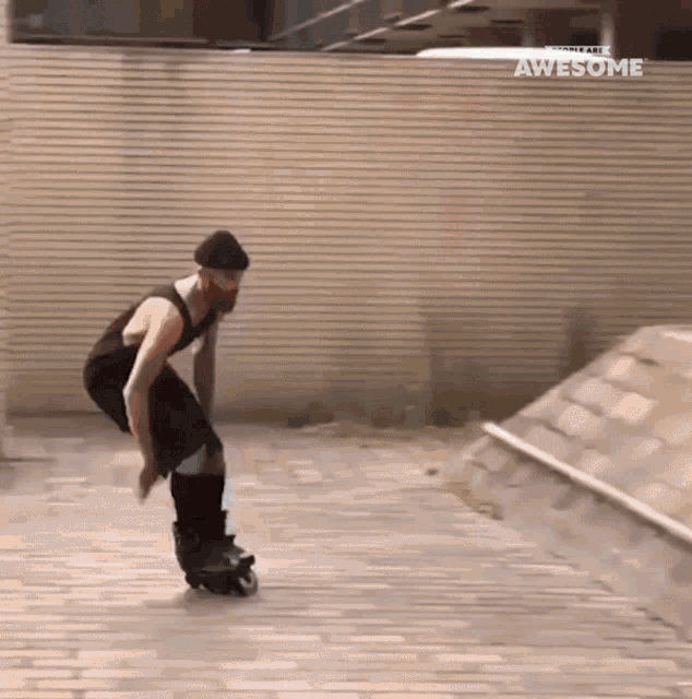 Roller Blades People Are Awesome GIF - Roller Blades People Are Awesome Parkour GIFs