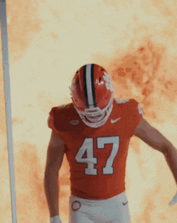 a football player with the number 47 on his shirt