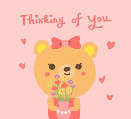 Thinking Of You Hearts GIF - Thinking Of You Hearts Bear GIFs