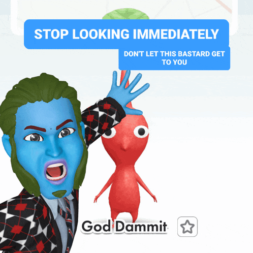 a stop looking immediately message is displayed on a phone