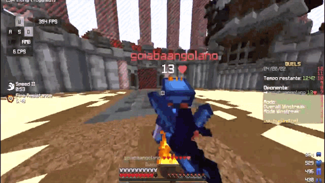 a screenshot of a video game with the name golaba angolano on the top left