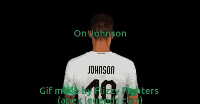 a man with the name johnson on his back