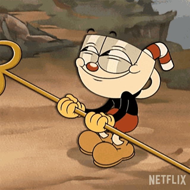 Here You Go Cuphead GIF - Here You Go Cuphead The Cuphead Show GIFs