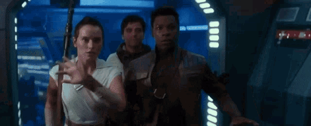 Rise Of Skywalker Rey GIF - Rise Of Skywalker Rey Stormtroopers GIFs
