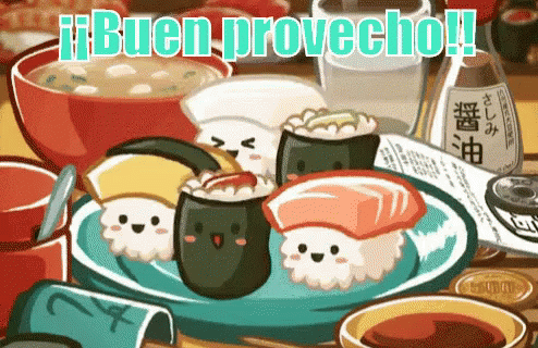 Sushi Buen Provecho Anime GIF - Sushi Buen Provecho Anime GIFs
