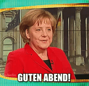 Guten Abend Von Der Kanzlerin GIF - Guten Abend Angela Merkel Kanzlerin GIFs