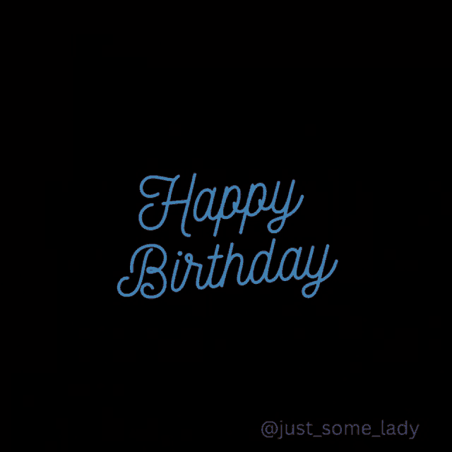 a black background with confetti and the words happy birthday on it