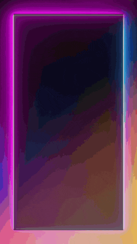 a picture frame with a purple glowing border on a dark background