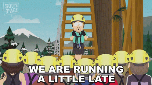We Are Running A Little Late Michael GIF - We Are Running A Little Late Michael South Park GIFs