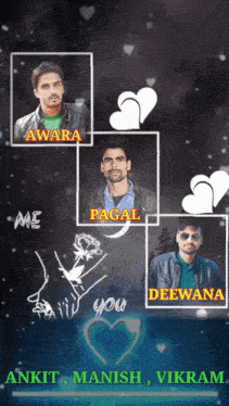 a picture of a man with the name awara on it