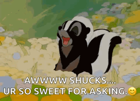 Skunk Shy GIF - Skunk Shy Blushing GIFs